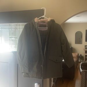 Boys Bens Sherman khaki green winter coat